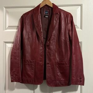 Gap Leather Blazer